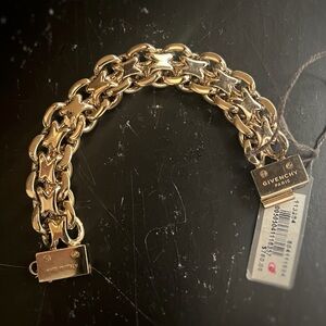 Givenchy Gold Star Link Bracelet